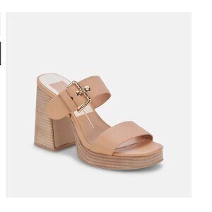 DV Dolce Vita Women's Dina Heeled Platform Sandal Block Heel Easter Size 11